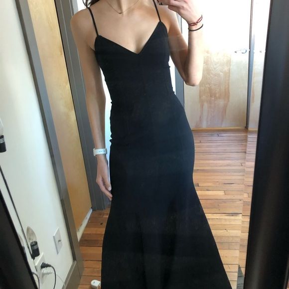 NWT C/MEO black mermaid dress size XS - Picture 3 of 8